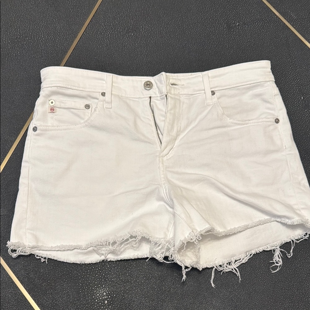 AG Denim Hailey Cutoff in White